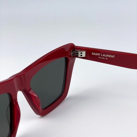 Saint Laurent SL467 003 Sunglasses Red Grey Cat Eye Women main image 4